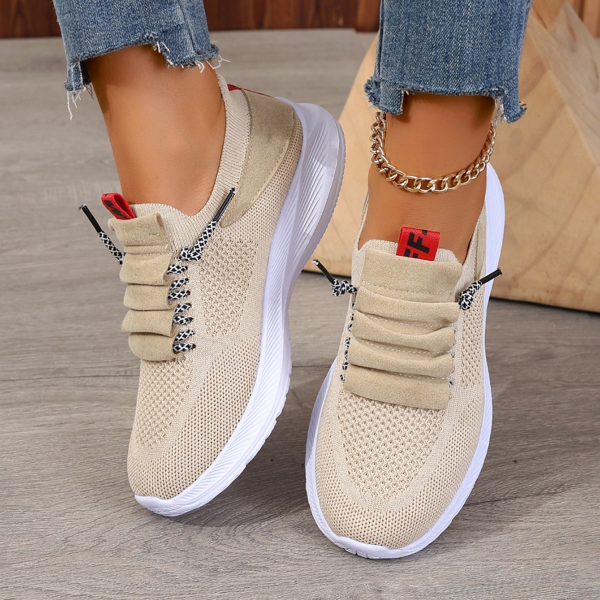 Casual Sneaker Non-slip Wear-resistant Flat Heel Round Toe Running Shoes - Image 5